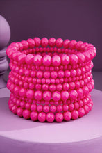 Glass Bead 9 Set Bracelet: JBK-MIDNIGHT LUXE