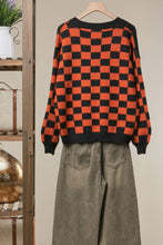 Black Multi Checkerboard Halloween Cardigan