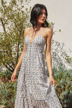 Parisian Bloom South France Bustier Tiered Maxi Dress