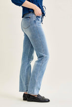 Medium High Waist Tummy Control Contrast Wash Straight Judy Blue Jeans