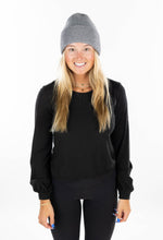 Grey Sparkle Embellished Beanie - Rhinestone Net