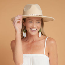 Irie Green Beaded Teardrop Dangle Earrings