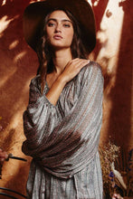 Green Multi Striped Long Sleeves V Neck Blouse Bucketlist Top