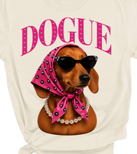 Natural Dottie the Dachshund Dogue Glam Dog Rhinestone Graphic Tee