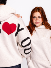 Kingdom Essential Patchwork Hoodie - Jesus Loves You Oatmeal Heather: Jesus Loves You - Oatmeal Heather / XS