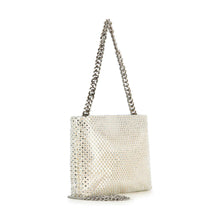 Beige Metal Mesh Evening Bag