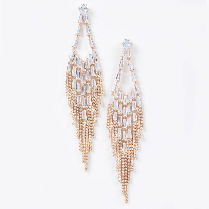 Gold Stone Earrings