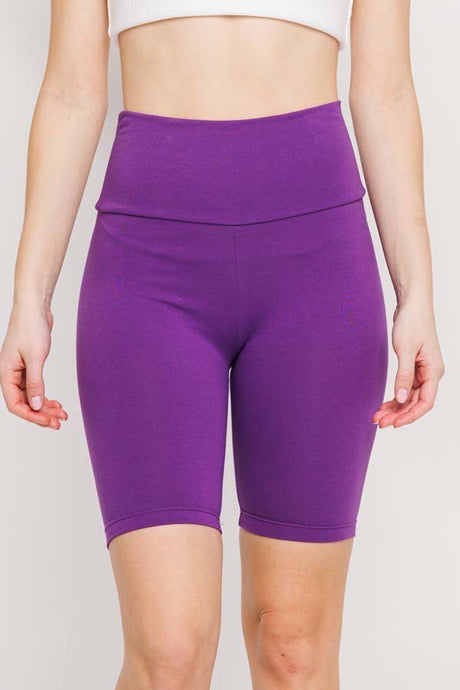 Purple Trendy Biker Shorts 3/19/24 8273