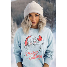 Mineral Taupe Merry Santa Graphic Sweatshirts