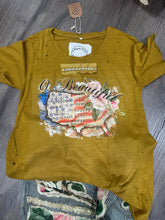 O Beautiful USA Tattered Rare Bird Tee