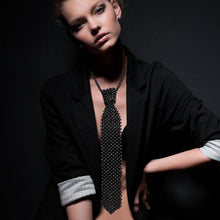 White Pearl Neck Tie Necklace