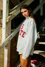 Heather Grey Reversible Mock-Neck Sweatshirt