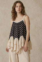 Black Polka Dot  Layered Mello Tunic