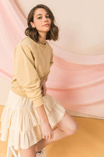 Tan sweatshirt top