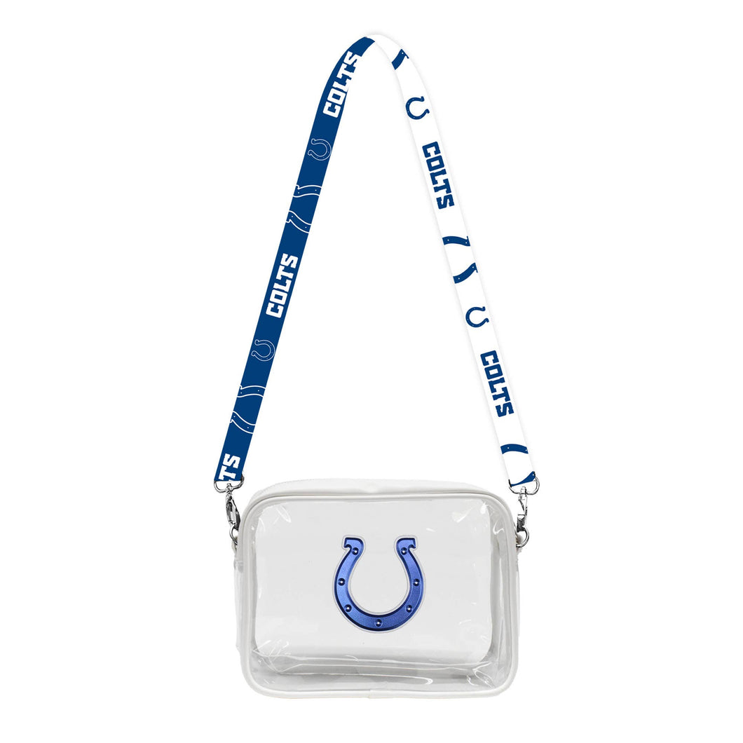 NFL Indianapolis Colts Clear Fanny Fan Purse