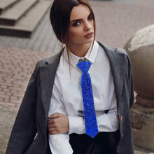 Black Bling Neck Tie Necklace