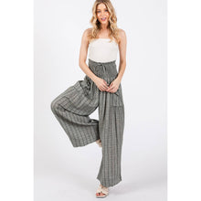 Black Striped Smocked Boho Cotton Gauze Sage + Fig Pants