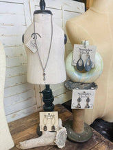 Gunmetal Crystal Cross Necklace