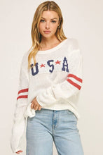 White American Graphic Sweater
