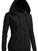 Black Lightweight Thin Zip-Up Hoodie Jacket