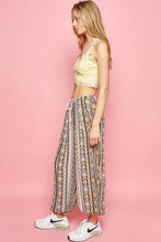 POL Cream Multi colored printed woven casual pants