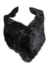 Black Flapper faux fur cape
