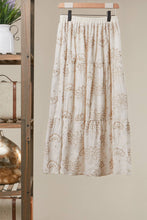 Ivory Heirloom Garden Embroidered Mello Maxi Skirt