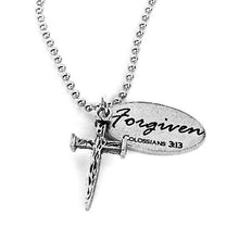 Nail Cross Tag Necklace