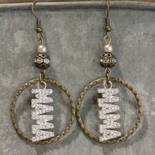 Amazing Mama Sparkling Dangle Drop Earrings
