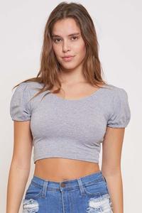 Heather Grey Lace Back Top 3/22/24 8321