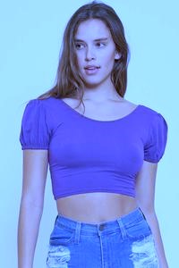 Blue Lace Back Top 3/22/24 8319