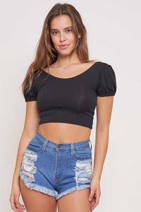 Black Lace Back Top 3/22/24 8318
