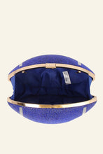 Black Rhinestone Encrusted Football Clutch Bag