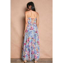 Delicate Blues Garden Promenade Corset Maxi Dress