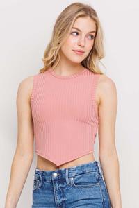 Mauve Rib Back Open Top 3/22/24 8289