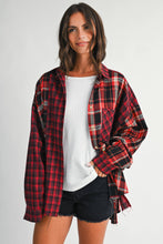 8376EN Kambrie Plaid Flannel Shirt: Red / Contemporary / M