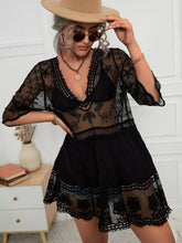 White Sexy Loose Beach Cover-Up Dress