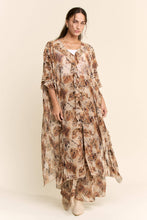 Cheetah Chiffon Davi & Dani Kimono Duster