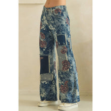 Denim Washed Paisley Patch Oli+Hali
