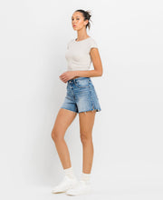 Inner Circle High Rise Waist Clean Cut A Line Vervet Shorts