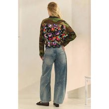 Camo Sequin Contrast Veveret Jacket