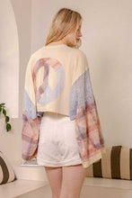 Multi Peace Sign Patchwork Mello Top
