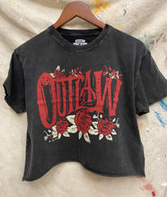 Outlaw Relaxed Cropped Acid wash T-shirt
