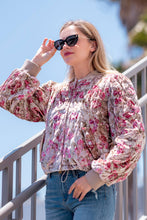 Taupe Long sleeve padded velvet bomber jacket