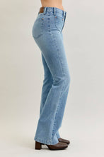 Medium Mid Rise Bootcut Contrast Wash & Front Patch Pocket Judy Blue Jeans