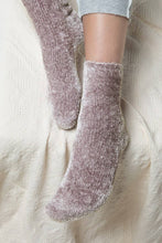 Grey Luxury Chenille Socks