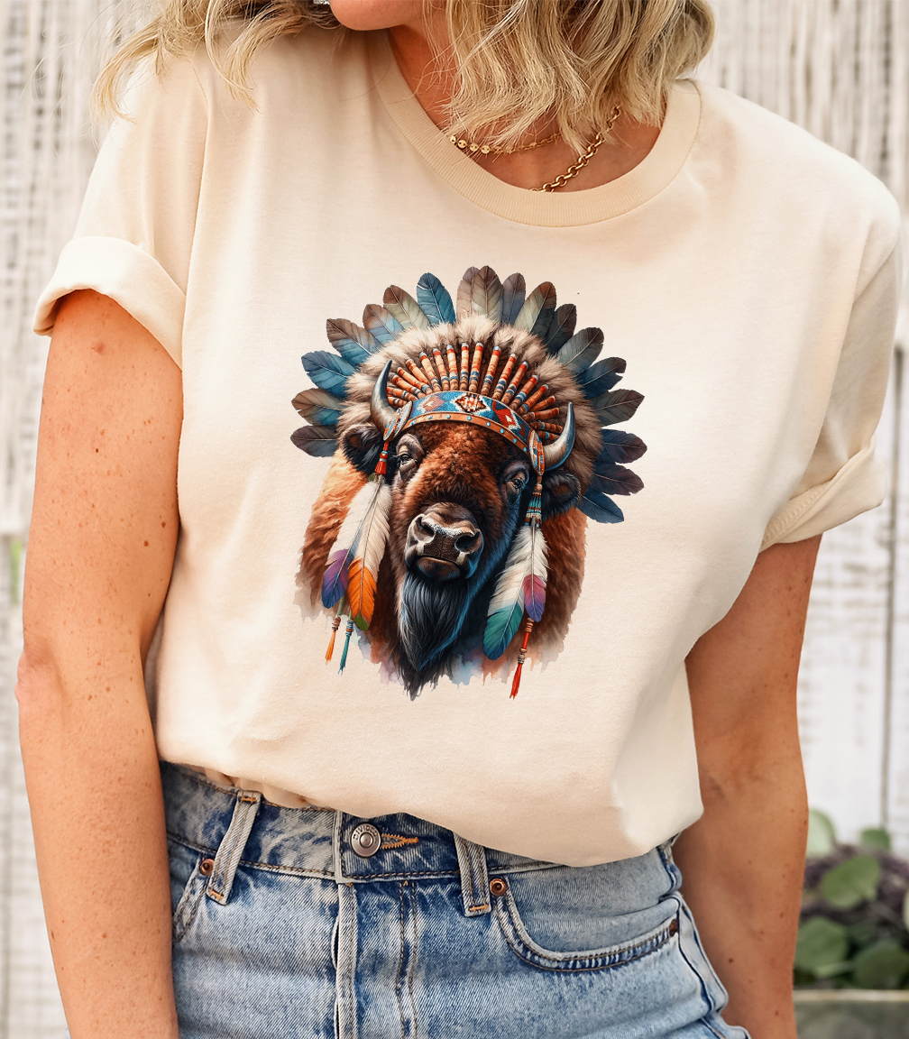 Natural Native Buffalo Tee