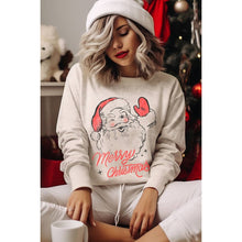 Mineral Taupe Merry Santa Graphic Sweatshirts
