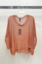 Rust Lightweight Open Knit Venti Sweater