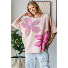 Blush Washed Flower Patchwork Oli+Hali Top